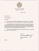 mayor bloomberg letter